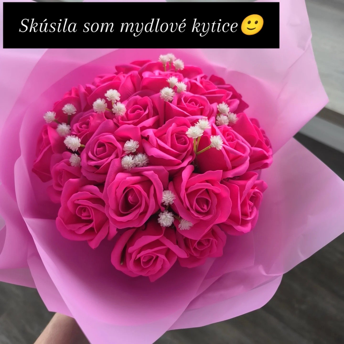 Mydlová kytica ruží